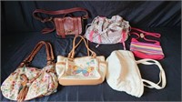 6 assorted purses/bags