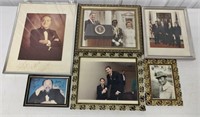 6 pcs- Ronald Reagan, Bob Hope, Pictures