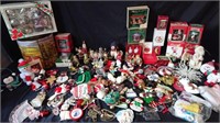 Large lot of Christmas ornaments