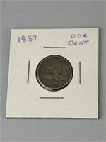 1857 Flying Eagle Cent.