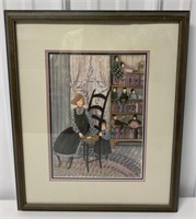P. Buckley Moss Framed Print Me and Mom