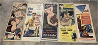 5 Vintage Movie Posters The Key & others