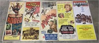 5 Vintage Movie Posters Anzio, Rodeo & others