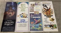 4 Vintage Movie Posters The Rescuers, others