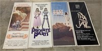 4 Vintage Movie Posters Body Heat, Heaven's Gate