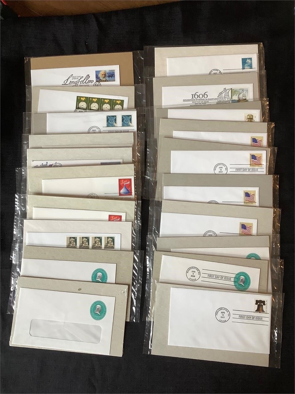 USPS First Day Covers with Stamps Box Lot