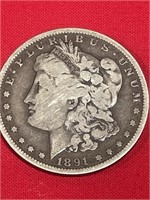1891 Morgan Dollar