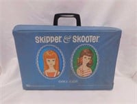 1965 Skipper & Skooter doll case w/ dolls -
