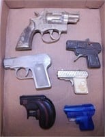 6 toy guns: Hubley Trooper - water pistols - &
