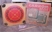 1957 Carom game board in original box, complete,