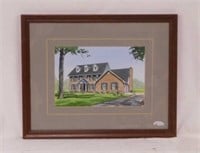 1994 home portrait watercolor painting by Robert