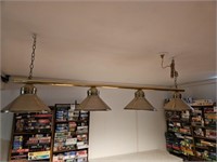 Pool table light fixture