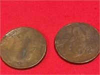 1922, 1928 foreign coins