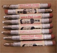 8 Paul Jones Whiskey bullet pencils -