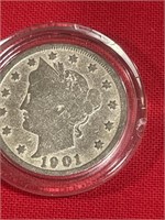 1901 V Nickel