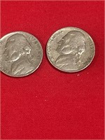 1941, 1954 Jefferson nickel