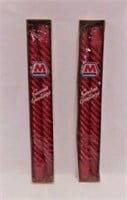 Marathon Oil gas station taper candles, sealed in