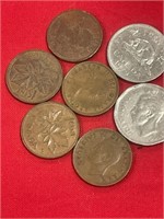 7 - Canadian coins - Pennies, Nickels
