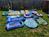 Pool rafts, inflatables and accessories