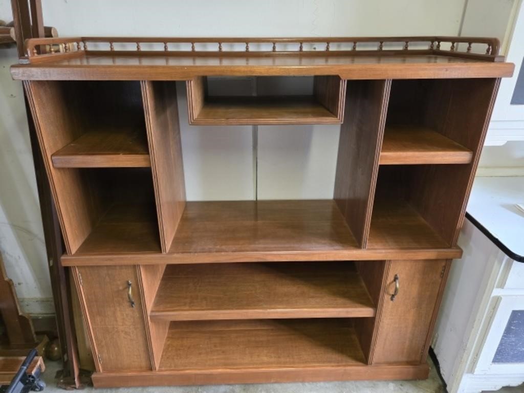 Wood entertainment center