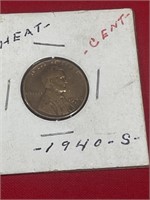 1940 S Lincoln wheat penny