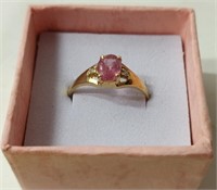 $1190 Appraised 10kt Gold Tourmaline Ring