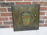 Frappacino Metal Coffee Sign