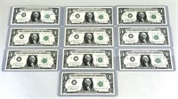 58 Series 1963 $1 Bills w/ Sequential SN.