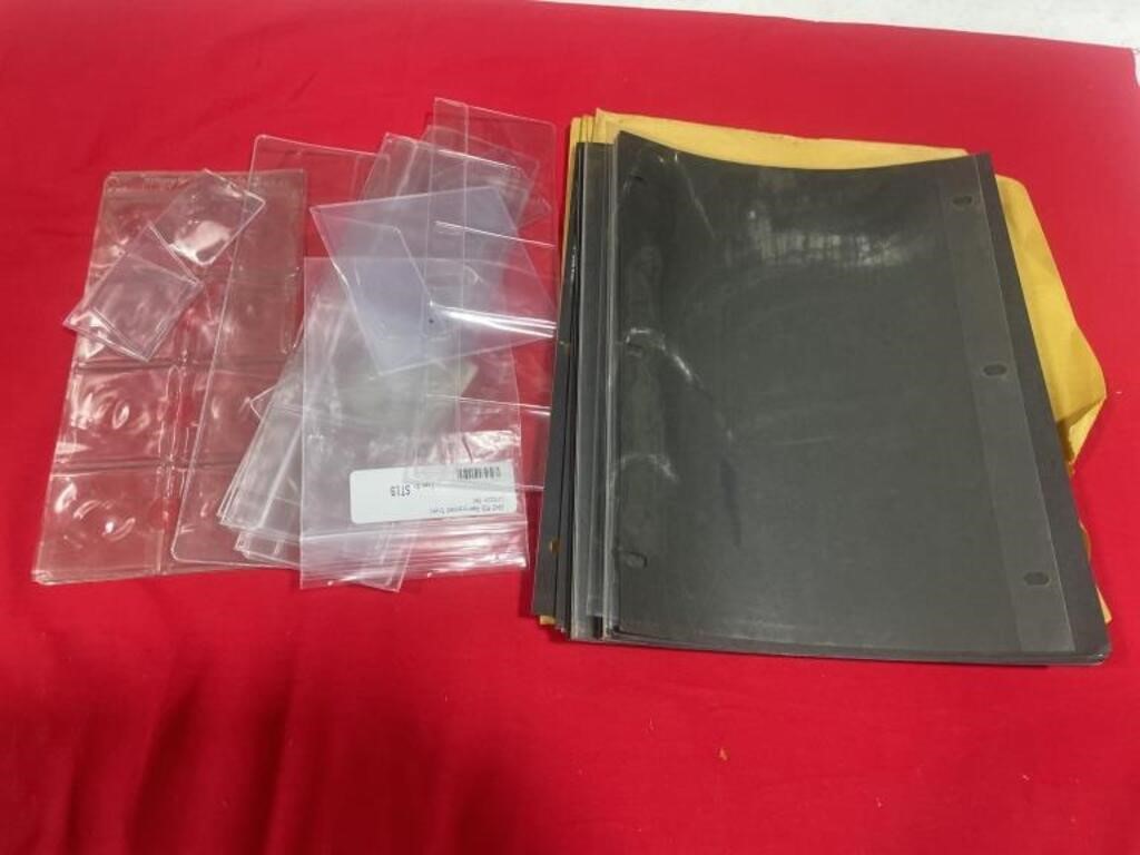 Coin sleeves, folder sleeves, used envelopes