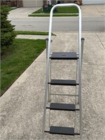 Skinny Mini 4 step folding ladder aluminum