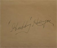 Hopalong Cassidy's Gabby Hayes signature slip