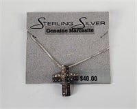 Sterling Cross Pendant & Chain