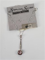 Sterling Gemstone Pendant & Chain