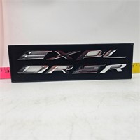 3D Explorer Letters Hood Emblem