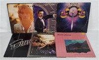 6 Rock/ Pop Lp's - Toto, Boc, Wang Chung