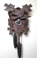 Vintage German Wood Cuckoo Clock