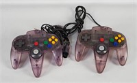 2 Nintendo N64 Controllers