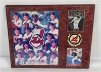 Mlb Indians Plaque W/ Cards