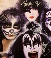 Kiss signed album insert poster