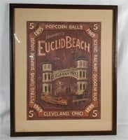 Framed Euclid Beach Litho Signed W. Kless