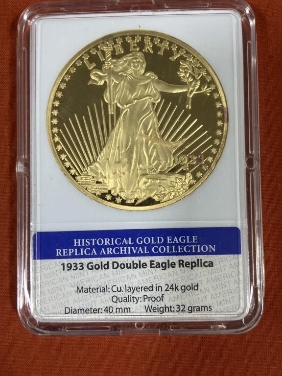 1933 Gold Double Eagle Replica