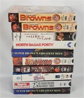 Sealed Sports Vhs Tapes - Browns, Major League