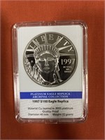 American Mint 1997 $100 Eagle Replica