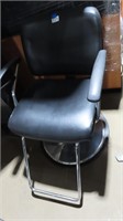 salon chair, damaged cushions