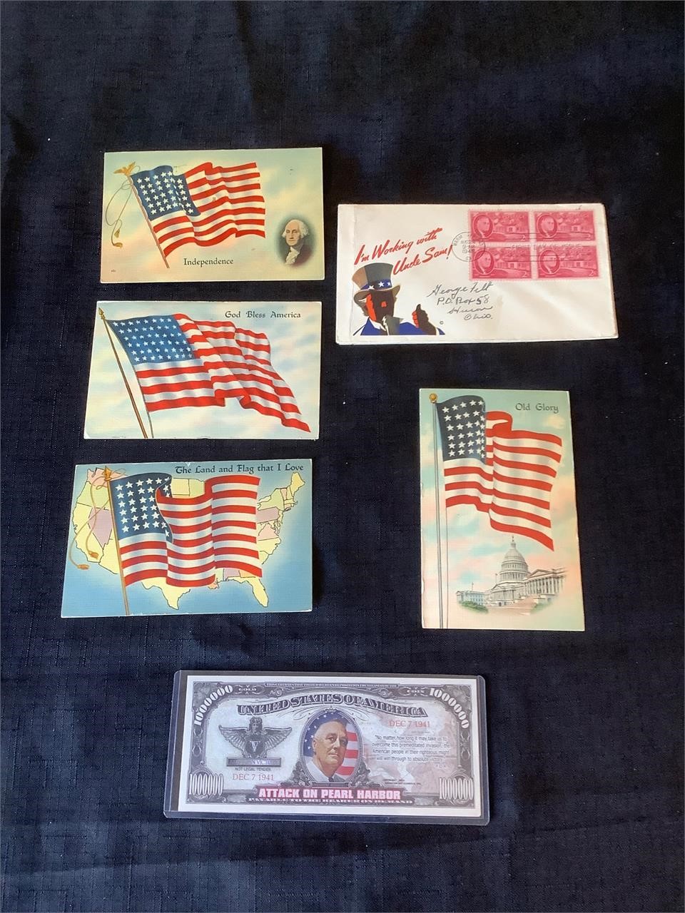 WWII Patriotic Covers, Postcards, Miscellaneous