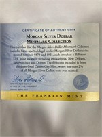 Morgan Silver Dollar Mintmark Collection in