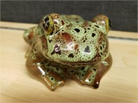 Light Green Large Ceramic Frog