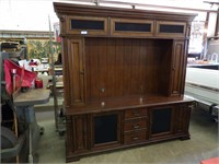 Entertainment Console Hutch Cherrywood (?)