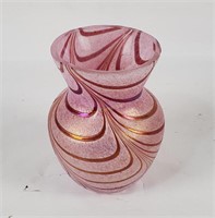 Art Glass Small Purple Vase