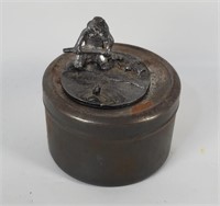 Vintage Small Metal Trinket Box